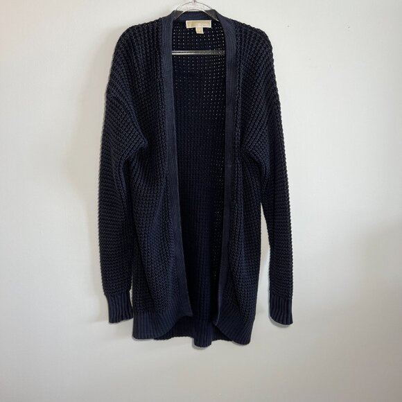 Michael Kors Women's Cotton Knit Cardigan, Blue, Open Front, Size Small - Picture 7 of 7